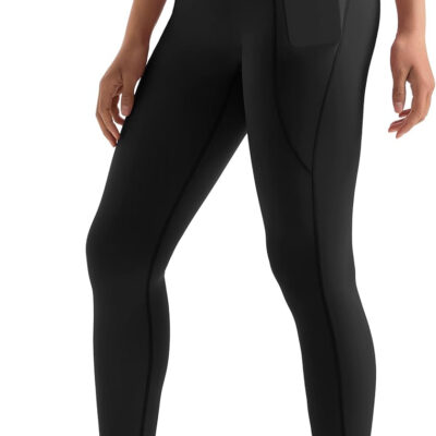 MOOSLOVER Women Workout Leggings with Pockets Compression Runnings Yoga Pants High Waisted Tummy Control Athletic Leggings