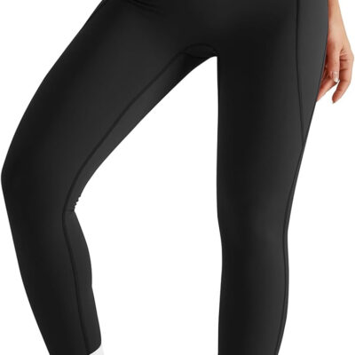 MOOSLOVER Women Workout Leggings with Pockets Compression Runnings Yoga Pants High Waisted Tummy Control Athletic Leggings