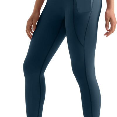 MOOSLOVER Women Workout Leggings with Pockets Compression Runnings Yoga Pants High Waisted Tummy Control Athletic Leggings