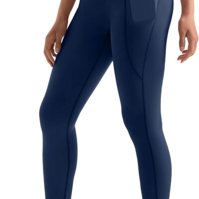 MOOSLOVER Women Workout Leggings with Pockets Compression Runnings Yoga Pants High Waisted Tummy Control Athletic Leggings