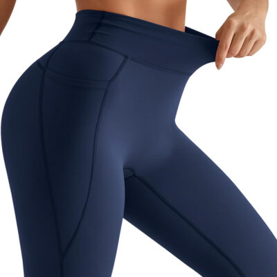 MOOSLOVER Women Workout Leggings with Pockets Compression Runnings Yoga Pants High Waisted Tummy Control Athletic Leggings