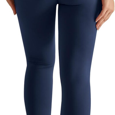 MOOSLOVER Women Workout Leggings with Pockets Compression Runnings Yoga Pants High Waisted Tummy Control Athletic Leggings