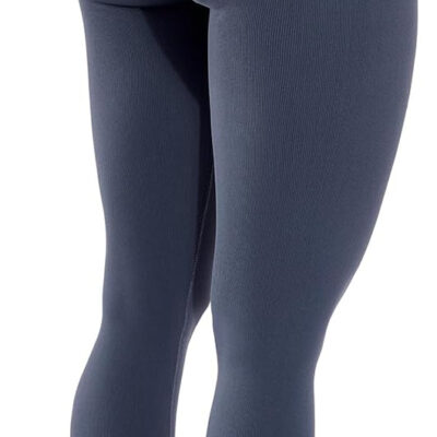 OMKAGI Smile Butt Lifting Workout Leggings for Women High Waisted Seamless Compression Yoga Pants