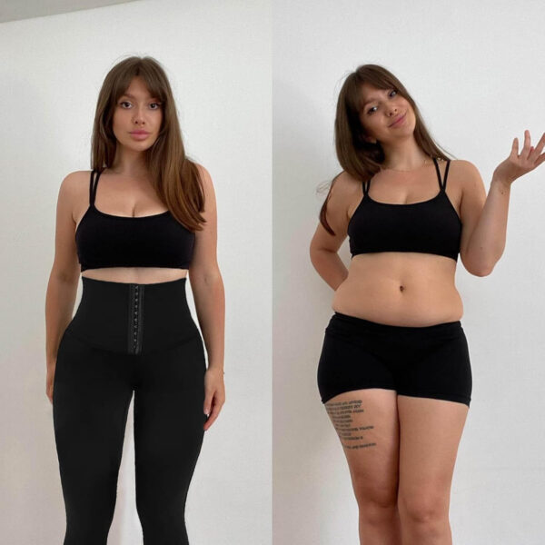 JGS1996 Plus Size Shapewear Tummy Control Leggings for Women High Waisted Compression Corset Waist Trainer Pants Body Shaper