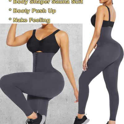 JGS1996 Plus Size Shapewear Tummy Control Leggings for Women High Waisted Compression Corset Waist Trainer Pants Body Shaper