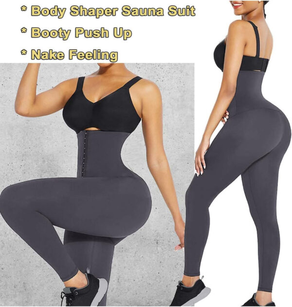 JGS1996 Plus Size Shapewear Tummy Control Leggings for Women High Waisted Compression Corset Waist Trainer Pants Body Shaper
