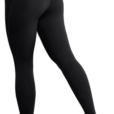 AVGO Workout Leggings for Women Tummy Control 25" - V Shaped Butt Lifting Gym Yoga Pants High Waisted & No Front Seam