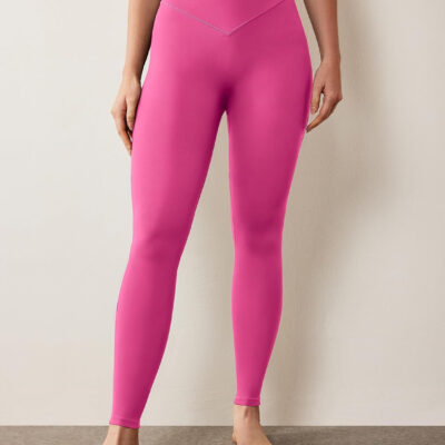 AVGO Workout Leggings for Women Tummy Control 25" - V Shaped Butt Lifting Gym Yoga Pants High Waisted & No Front Seam