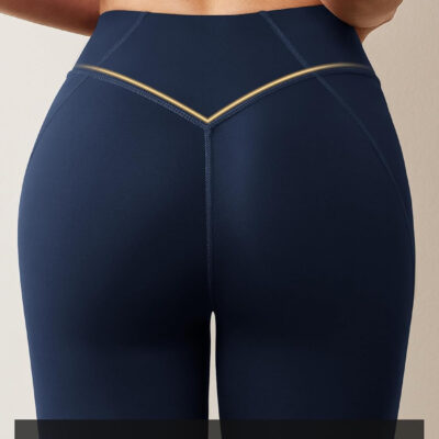 AVGO Workout Leggings for Women Tummy Control 25" - V Shaped Butt Lifting Gym Yoga Pants High Waisted & No Front Seam