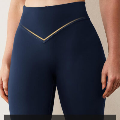 AVGO Workout Leggings for Women Tummy Control 25" - V Shaped Butt Lifting Gym Yoga Pants High Waisted & No Front Seam
