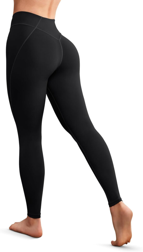 AVGO Workout Leggings for Women Tummy Control 25" - V Shaped Butt Lifting Gym Yoga Pants High Waisted & No Front Seam