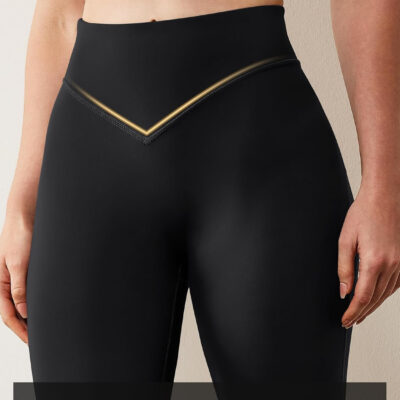 AVGO Workout Leggings for Women Tummy Control 25" - V Shaped Butt Lifting Gym Yoga Pants High Waisted & No Front Seam