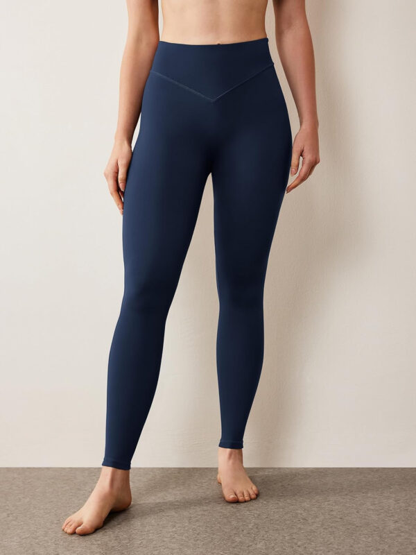 AVGO Workout Leggings for Women Tummy Control 25" - V Shaped Butt Lifting Gym Yoga Pants High Waisted & No Front Seam