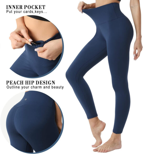 689c4a6aa962896a187adece4b1f14cc0a3aaf29229708fbed293.jpg Desol Leggings for Women, High Waisted Yoga Pants Tummy Control Gym Workout Running Womens Leggings 25"/28"