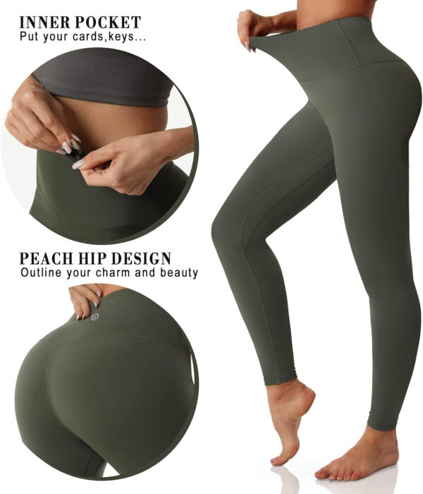 689c4a7f34ed4b7e1c9df866624badea309f67bf49dbfd3b0e1cf.jpg Desol Leggings for Women, High Waisted Yoga Pants Tummy Control Gym Workout Running Womens Leggings 25"/28"