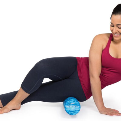 OPTP PRO-Roller Soft Density Foam Roller – Low Density Soft Foam Roller for Physical Therapy, Pilates, Yoga Foam Roll Exercises, and Muscle Recovery- Blue 36" x 6"