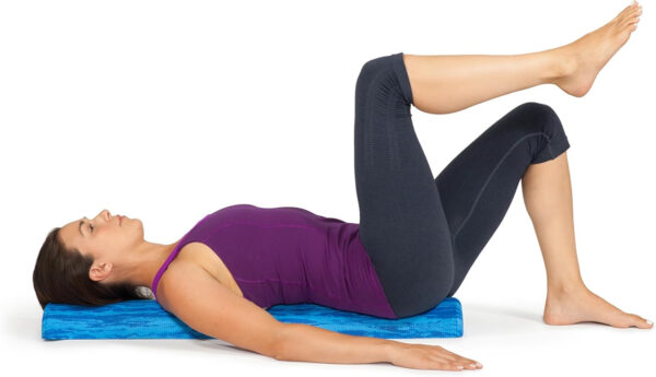 OPTP PRO-Roller Soft Density Foam Roller – Low Density Soft Foam Roller for Physical Therapy, Pilates, Yoga Foam Roll Exercises, and Muscle Recovery- Blue 36" x 6"