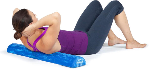 OPTP PRO-Roller Soft Density Foam Roller – Low Density Soft Foam Roller for Physical Therapy, Pilates, Yoga Foam Roll Exercises, and Muscle Recovery- Blue 36" x 6"