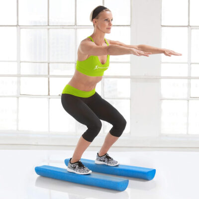 ProsourceFit Flex Foam Rollers for Muscle Massage, Physical Therapy, Core & Balance Exercises Stabilization