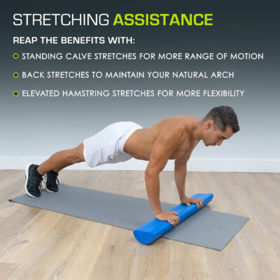 ProsourceFit Flex Foam Rollers for Muscle Massage, Physical Therapy, Core & Balance Exercises Stabilization