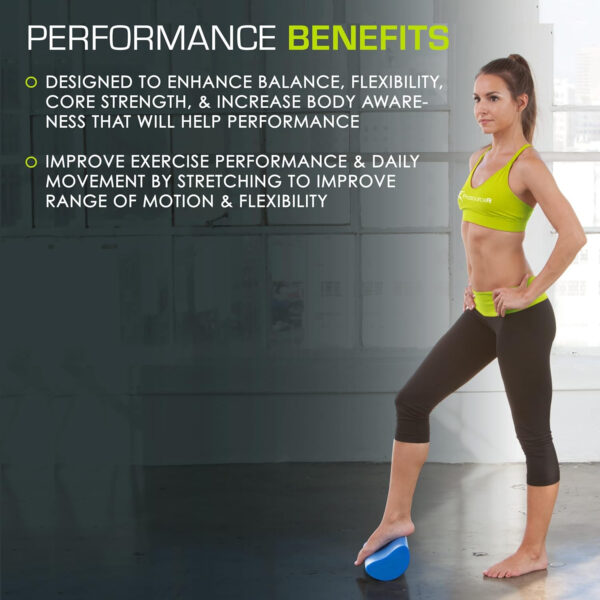 ProsourceFit Flex Foam Rollers for Muscle Massage, Physical Therapy, Core & Balance Exercises Stabilization