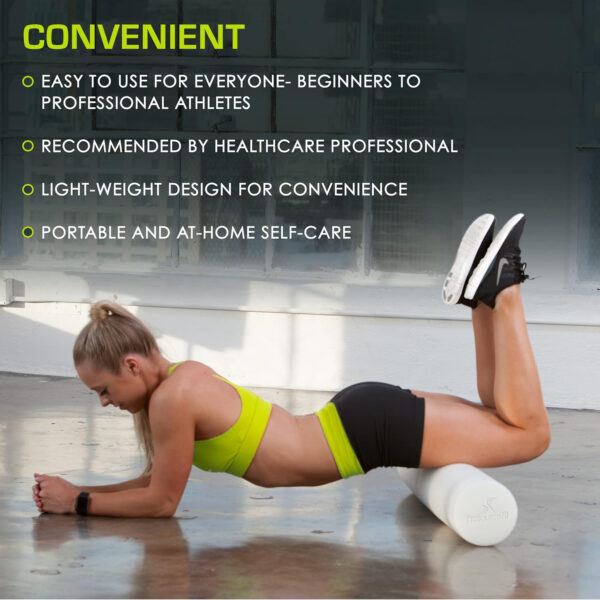 ProsourceFit Flex Foam Rollers for Muscle Massage, Physical Therapy, Core & Balance Exercises Stabilization