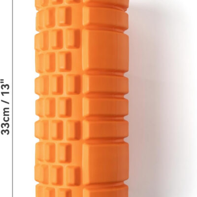 689c4f93a9abf3c9c8c947ad9c4d33d3b1602fd4813f971040b7b.jpg Foam Roller for Deep Tissue Massager, 13" High Density Exercise Patented Roller for Muscle Massage and Myofascial Trigger Point Release Back Roller for Fitness, Yoga and Pilates (Black)
