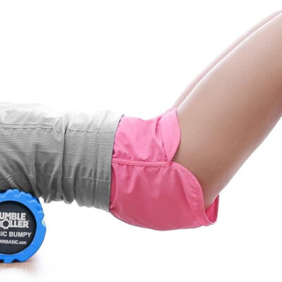 RumbleRoller Basic Bumpy Foam Roller, Solid Core EVA Foam Roller with Grid/Bump Texture for Deep Tissue Massage and Self-Myofascial Release