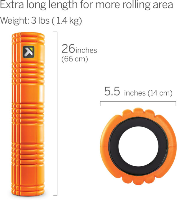 689c5008deace0eade14c1bb6e0a776f0d2df1676503c53025dc3.jpg TRIGGERPOINT Performance Therapy Grid Patented Multi-Density Foam Massage Roller Exercise, Deep Tissue&Muscle Recovery Relieves Muscle Pain & Tightness, Improves Mobility & Circulation