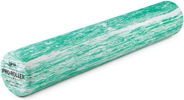 OPTP PRO-ROLLER Standard Density Foam Roller - Durable Roller for Back Massage, Deep Tissue Foam Roller Exercises, Stretching, Fitness, Yoga and Pilates - 36 Inches by 6 Inches, Blue