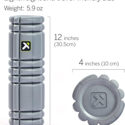 TriggerPoint CORE Foam Massage Roller with Softer Compression for Exercise, Deep Tissue and Muscle Recovery - Relieves Muscle Pain & Tightness, Improves Mobility & Circulation (12'', 18'', 36'')