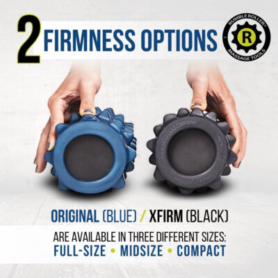 RumbleRoller Original Textured Foam Roller - Deep Tissue, Self Myofacial Release Massage Therapy Roller