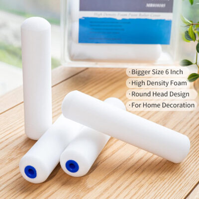 689c5234e7430f31c1376ee360ab7e786e013c5cdbae4f87905b2.jpg Mister Rui 10 Pack 4 Inch High Density Foam Paint Roller Covers - Small Mini Rollers for Painting Walls, Cabinets, Cupboards, Doors