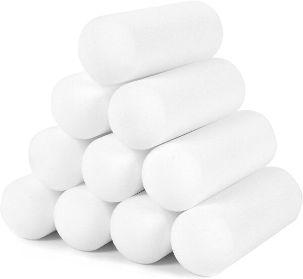 689c52485cf0dffc137bba32f96d53bcc634001d5f5de75313c5b.jpg Mister Rui 10 Pack 4 Inch High Density Foam Paint Roller Covers - Small Mini Rollers for Painting Walls, Cabinets, Cupboards, Doors