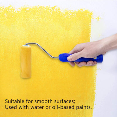 689c52586b5b6abfe9297a235acd400c9116f45d4ffb32d3eb47a.jpg Mister Rui 10 Pack 4 Inch High Density Foam Paint Roller Covers - Small Mini Rollers for Painting Walls, Cabinets, Cupboards, Doors