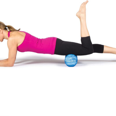 OPTP PRO-Roller Soft Density Foam Roller – Low Density Soft Foam Roller for Physical Therapy, Pilates, Yoga Foam Roll Exercises, and Muscle Recovery - Blue 18" x 6"