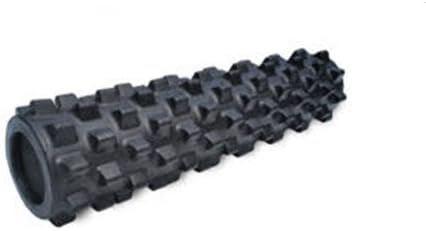 RumbleRoller - Extra Firm Textured Muscle Foam Roller Manipulates Soft Tissue Like A Massage Therapist (Black, Compact)