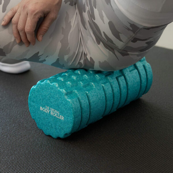 High Density Foam Roller Massager for Deep Tissue Massage of The Back and Leg Muscles - Self Myofascial Release of Painful Trigger Point Muscle Adhesions
