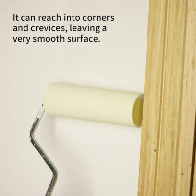 VOOMEY Mini Paint Roller Covers，High Density Foam Paint Roller，4 Inch Foam Roller Paint, 24 Pack,Fits All Flat Surfaces, Including Kitchen Cabinets, Doors, Tables, Etc.