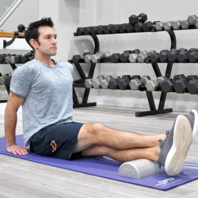 OPTP Silver AXIS Foam Roller, Moderate Density for Sports Medicine, Physical Therapy, Pilates, Yoga - Myofascial Release on Trigger Points (Silver Moderate Density, 36" x 6" Round)