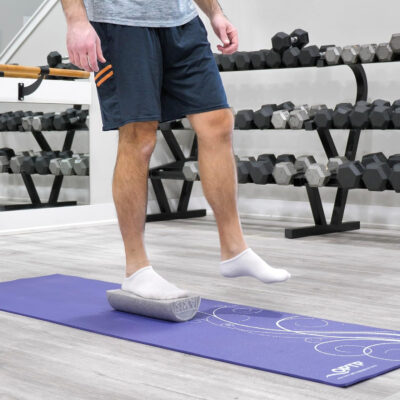 OPTP Silver AXIS Foam Roller, Moderate Density for Sports Medicine, Physical Therapy, Pilates, Yoga - Myofascial Release on Trigger Points (Silver Moderate Density, 36" x 6" Round)