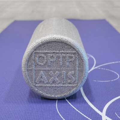 OPTP Silver AXIS Foam Roller, Moderate Density for Sports Medicine, Physical Therapy, Pilates, Yoga - Myofascial Release on Trigger Points (Silver Moderate Density, 36" x 6" Round)