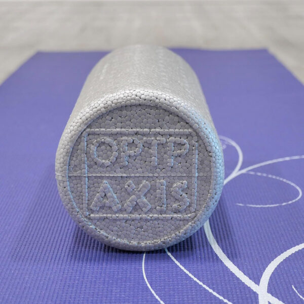 OPTP Silver AXIS Foam Roller, Moderate Density for Sports Medicine, Physical Therapy, Pilates, Yoga - Myofascial Release on Trigger Points (Silver Moderate Density, 36" x 6" Round)