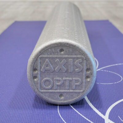 OPTP Silver AXIS Foam Roller, Moderate Density for Sports Medicine, Physical Therapy, Pilates, Yoga - Myofascial Release on Trigger Points (Silver Moderate Density, 36" x 6" Round)