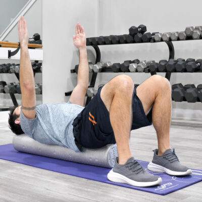 OPTP Silver AXIS Foam Roller, Moderate Density for Sports Medicine, Physical Therapy, Pilates, Yoga - Myofascial Release on Trigger Points (Silver Moderate Density, 36" x 6" Round)