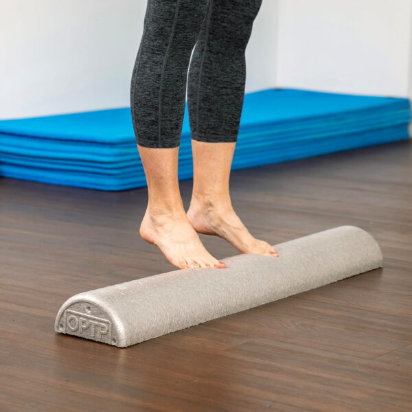 OPTP Silver AXIS Foam Roller, Moderate Density for Sports Medicine, Physical Therapy, Pilates, Yoga - Myofascial Release on Trigger Points (Silver Moderate Density, 36" x 6" Round)