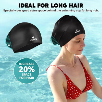 689c5555020d238787322448d5fcd7e1baaab6f925684760c3b24.jpg 2 Pack Swim Cap for Women Men Adult, Silicone Swimming Caps for Short Long Hair, Waterproof Swim Hats Bathing Caps to Keep Hair Dry with Nose Clip and Earplugs