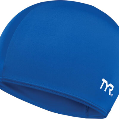 TYR Lycra Fiber Adult Swim Cap for Women and Men - Recreational and Training Cap for Lap Swimming, Casual Use - UPF 50+ Sun Protection - Nylon/Lycra