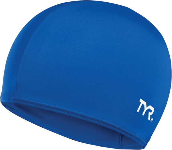 TYR Lycra Fiber Adult Swim Cap for Women and Men - Recreational and Training Cap for Lap Swimming, Casual Use - UPF 50+ Sun Protection - Nylon/Lycra