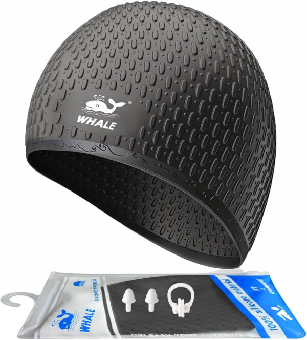 689c55c26dece119249cd253eaad1c0f8bc771058a7fc8fe8ea1d.jpg Large Swim Cap Silicone Swim Cap Keep Your Hair Dry While Swimming